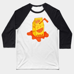 Orange Juice Box - A Refreshing Summer Drink Baseball T-Shirt